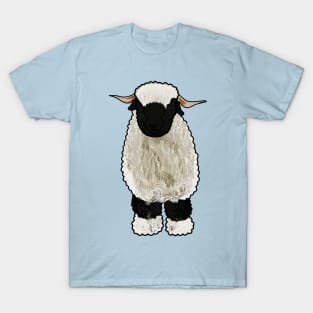 Valais Blacknose sheep cartoon illustration T-Shirt